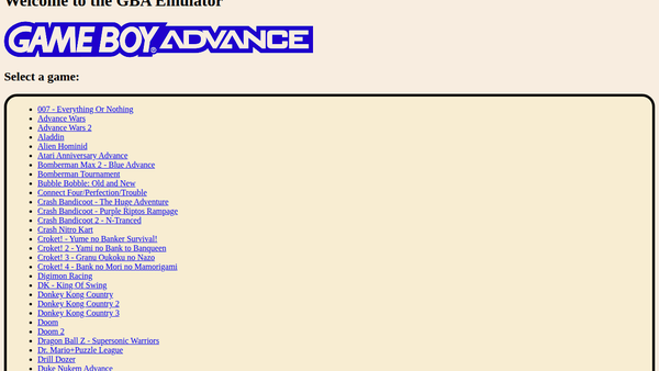 GBA Games